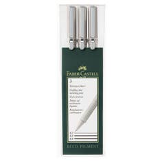 Ecco Pigment Fine Line Fibre Tip Pen, Faber-Castell 0.2|0.4|0.8mm For Writing, Sketching and Drawing Purposes