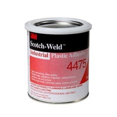 3M Industrial Plastic Adhesive 4475, Clear, 5 Oz Tube, 36/case