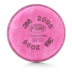 3M Particulate Filter 2096, P100, with Nuisance Level Acid Gas Relief 100 EA/Case