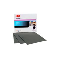 3M Wetordry Abrasive Sheet 401Q, 02044, 2000, 5 1/2 in x 9 in, 50 sheets per carton, 5 cartons per case