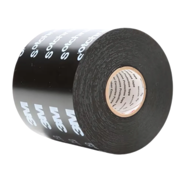 3M™ Scotchrap™ Vinyl Corrosion Protection Tape 50, 6 in x 100 ft, Unprinted, Black, 8 rolls/Case