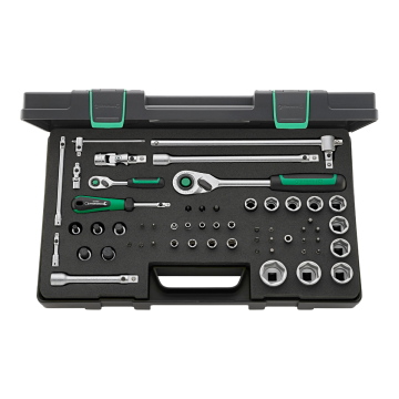 40/52/45/12QR Set of 1/4"& 1/2" sockets