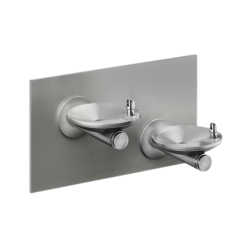 SwirlFlo® Bi-Level Fountain Mechanical Bubbler with In-Wall Carrier Non-Filtered Non-Refrigerated Stainless
