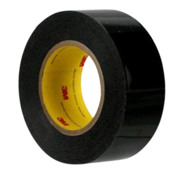 3M™ Polyurethane Protective Tape 8663HS, Matte Black, Non-Skip Slit Liner, 1 in x 36 yd, 9 Roll/Case