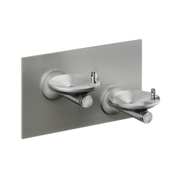SwirlFlo Bi-Level Vandal Resistant Ftn Mechanical Bubbler w/In-Wall Carrier Non-Filtered Non-Refrigerated Stainless