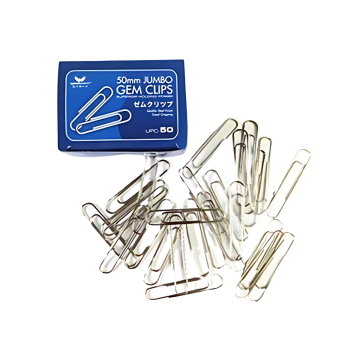 Jumbo Paper Clips Nickeled 