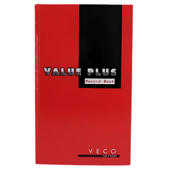 Value Plus Record Book 150 Pages  Red