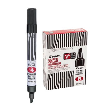 Permanent Marker Pilot Broad Black 12pcs