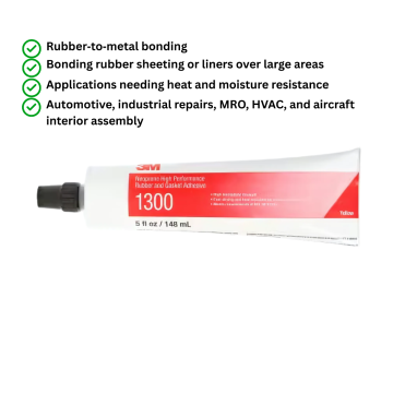 3M Scotch-Weld Neoprene High Performance Rubber and Gasket Adhesive EC-1300L Yellow