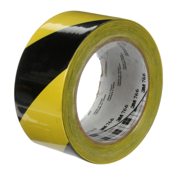 3M Safety Stripe Vinyl Tape 766DC, Black/Yellow, 2" x 36 yards