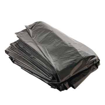 Garbage Bag Plastic 15+15X37 (30"X37") Xl Black 100'S Per Pack