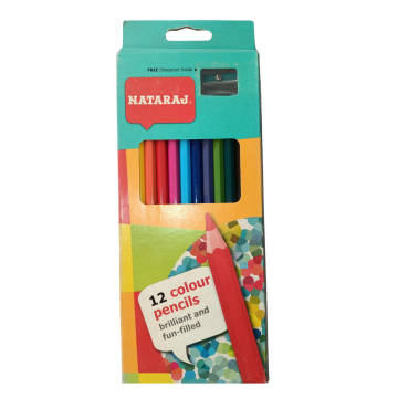 Coloring Pencils Nataraj (12 Colors) Fs Big