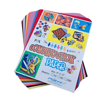Construction Paper 9X12 250'S Assorted Color