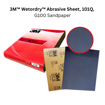 3M™ Wetordry™ Abrasive Sheet, 101Q, G100 Sandpaper