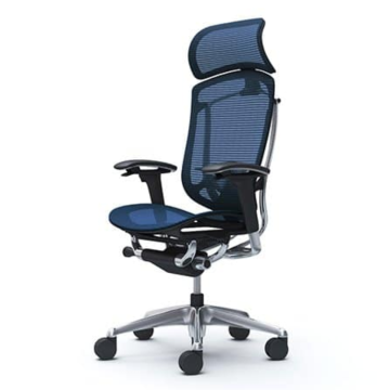 Contessa II Seconda Swivel Chair 5-Star, HighBack Cusion Seat,4D arms w/o Lumbar,DarkBlue Cushion