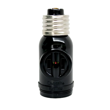 Omni Keyless Current Tap Socket W/2 Flat Pin Outlets Model:E27-702