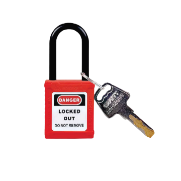 LSG High-Security Nylon Safety Padlock – 38mm Shackle | Lockout Tagout (LOTO) Electrical Isolation Lock