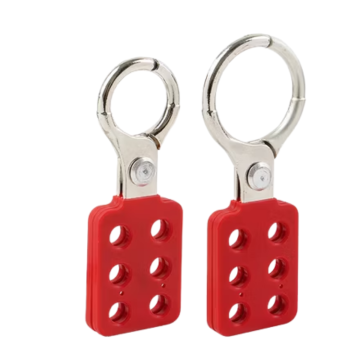 LSG Flameproof Aluminum Lockout Hasp – 1” Jaw Diameter, 6-Hole Safety Lock for High-Risk Electrical & Industrial Environments  EP-8314