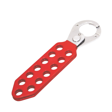 LSG 13-Hole Lockout Hasp with Hook – 1” Jaw for Secure Group Lockout/Tagout