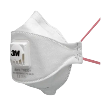 3M™ Aura™ 9332+, FFP3/P3, Valved