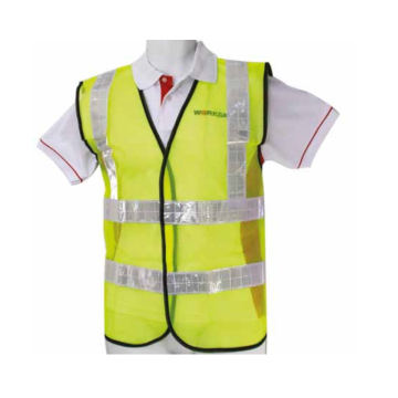 Workgard Safety Vest, Lime Green With Reflective Strip