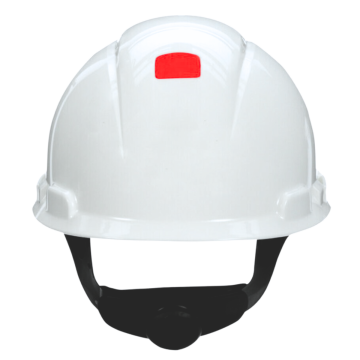 3M™ SecureFit™ Hard Hat H-701SFR-UV, White, 4-Point Pressure Diffusion Ratchet Suspension, with Uvicator