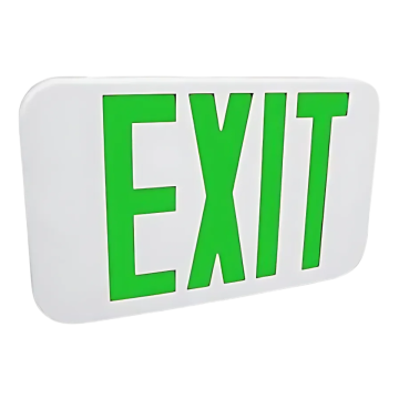 Exit Sign Led Green Letters Ssk66-00354 ,120-277V Simkar