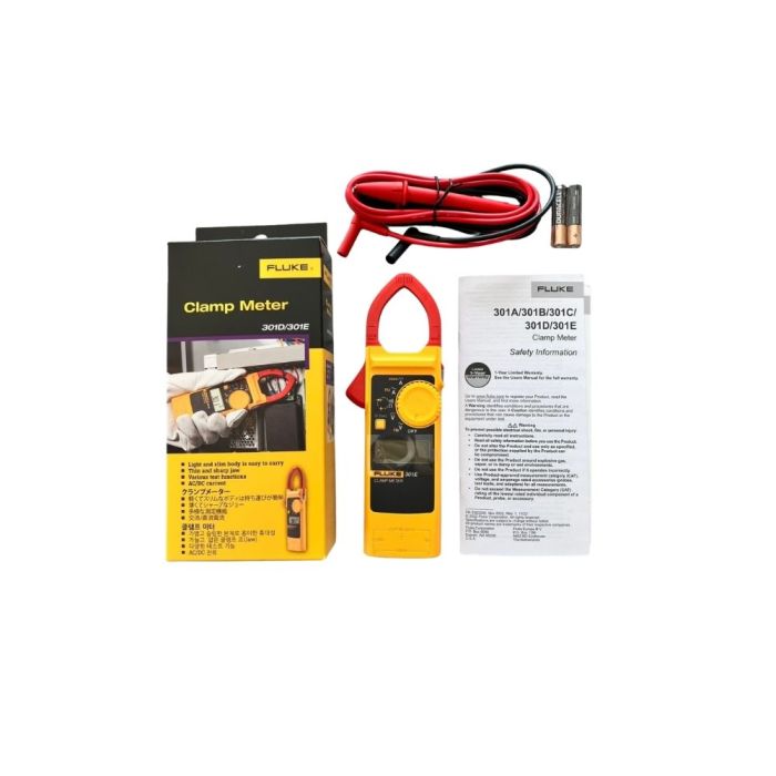 FLUKE-301E/APC,1000A AC/DC CLAMP METER WITH SLIM BODY AND THIN JAW ARM